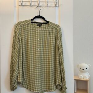Green Checkered Men's Shirt